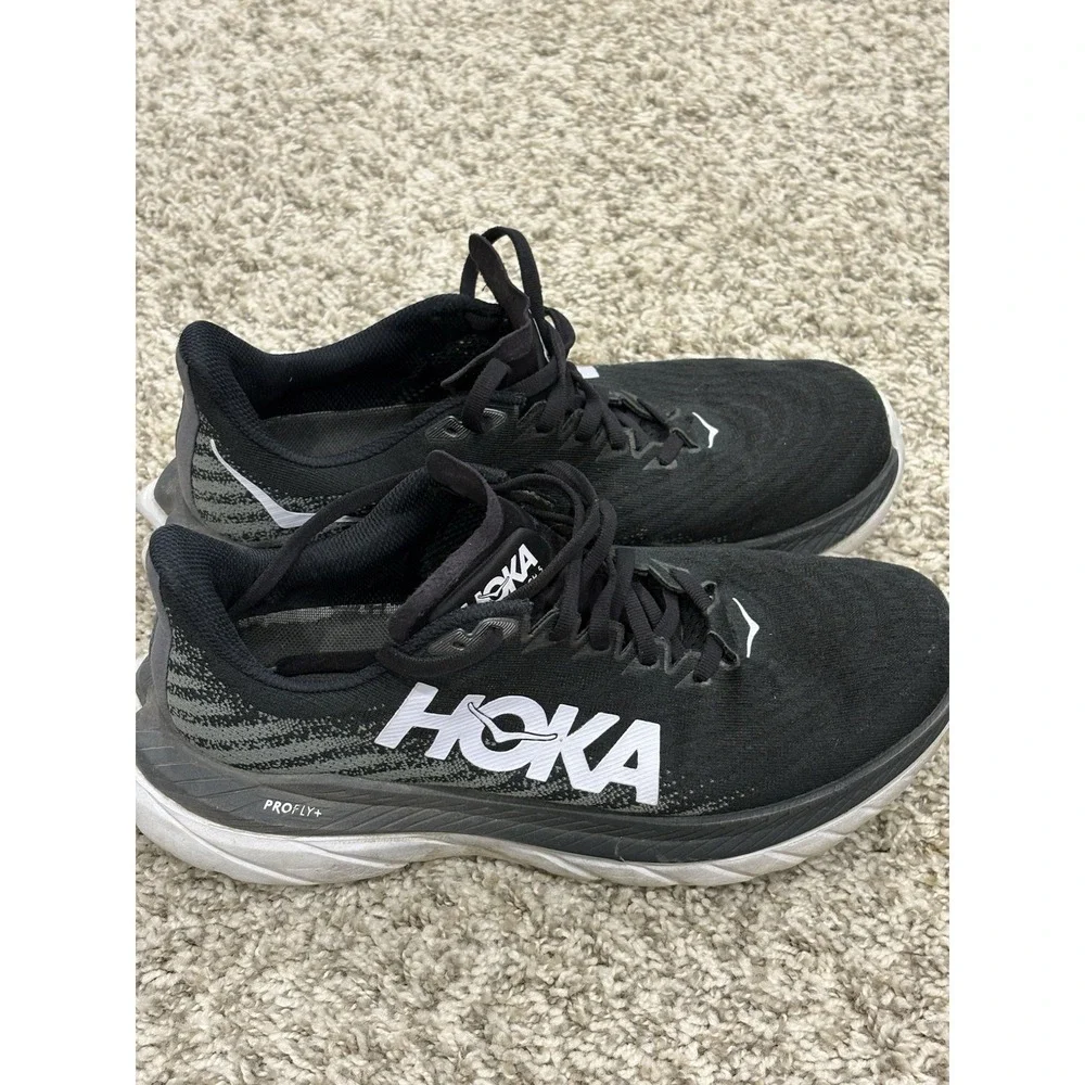 Hoka Mach 5 ProFly +Athletic Black Running Walking Shoes Womens Size 9B